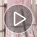 1 PCs Pink Embroidery Nursery Crib Diaper Stacker Bag Pink Baby Diaper Organizer (Diaper Stacker)