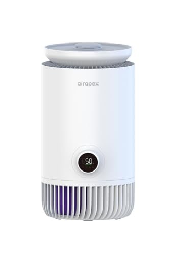 2 in 1 Air Purifier and Evaporative Humidifier Combo for Bedroom, H13 True HEPA Filter, Cool Mist-Free Air Humidifier evaporative WIFI Connect