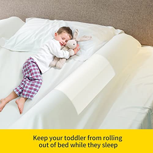 [2-Pack] Travel Bed Rails for Toddlers | Inflatable Bed Rails, Blow Up Bed Rails for Kids | Toddler Bed Guard Rail for Full, Queen, King Size Beds | Portable Bed Rail for Home, Hotel or Travel