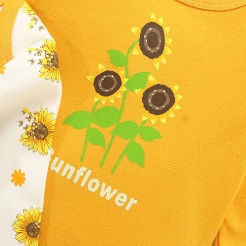 3-Pack Baby Footless Rompers, Infant Cotton Coveralls Onesie Jumpsuit for Boys Girls