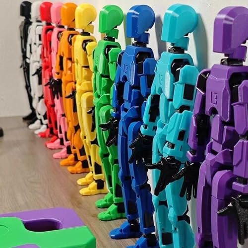 7PCS Lucky 13 Action Figures - (Assembly Completed) Titan 13 Action Figure, T13 Action Figure 3D Printed Multi-Jointed Movable,Desktop Decorations for Action Figures for Game Lovers (7PCS)