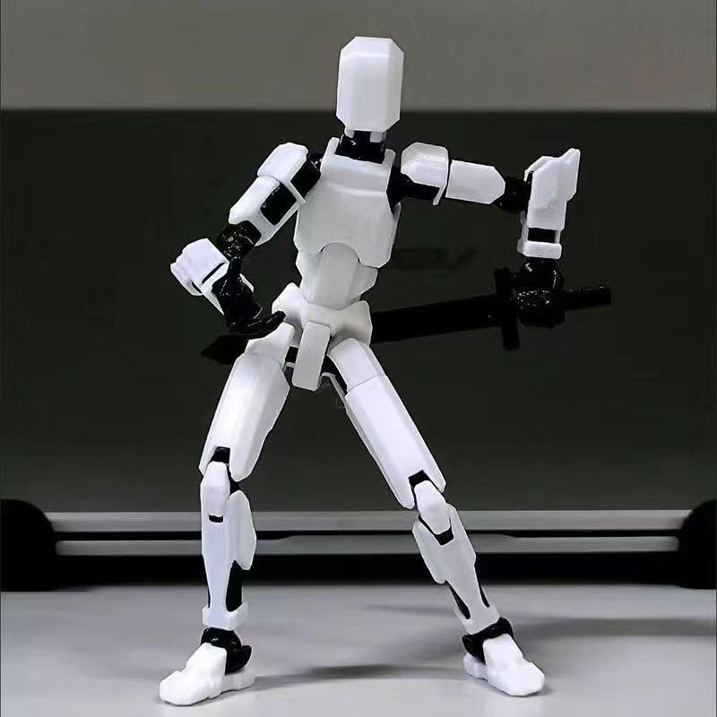 7PCS Lucky 13 Action Figures - (Assembly Completed) Titan 13 Action Figure, T13 Action Figure 3D Printed Multi-Jointed Movable,Desktop Decorations for Action Figures for Game Lovers (7PCS)
