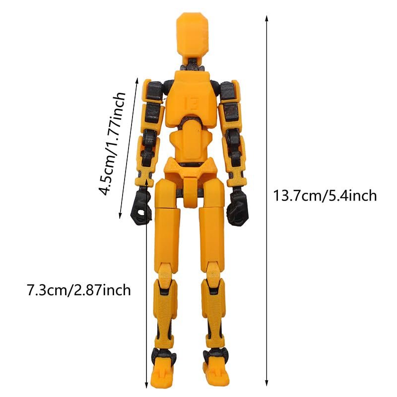 7PCS Lucky 13 Action Figures - (Assembly Completed) Titan 13 Action Figure, T13 Action Figure 3D Printed Multi-Jointed Movable,Desktop Decorations for Action Figures for Game Lovers (7PCS)