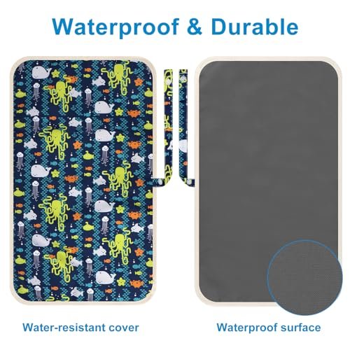 Accmor Portable Diaper Changing Pad, Waterproof Foldable Baby Changing Mat for Travel, Baby Essentials Shower Registry Gifts