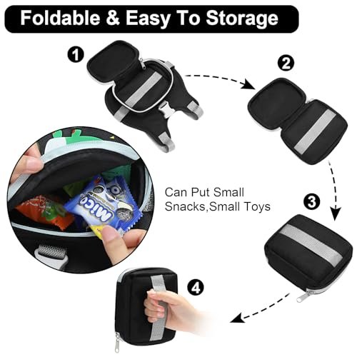 Accmor Toddler Harness Leash+ Reflective Anti Lost Wrist Link, Cute Dinosaur Kids Harness with Leash, Foldable Child Harness Baby Leash Boys Walking Wristband Assistant Belt for Outdoor Travel