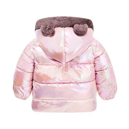 ADUKIDE 6M-4T Baby Girls Boys Winter Coat Toddler Puffer Fleece Bear Ears Coats Outerwear with Pockets