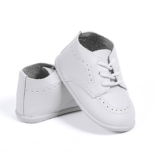 AGJ Baby Boys Girls Oxford Dress Shoes Infant Toddler PU Leather Soft Sole Wedding Walking Non-Slip Shoe