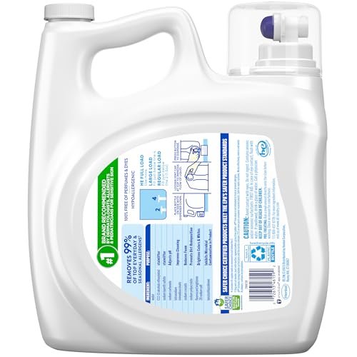 all Liquid Laundry Detergent Free Clear, 141 Ounce, 94 Loads
