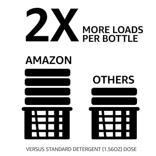 Amazon Basics Concentrated Liquid Laundry Detergent, Clean Linen, 110 loads, 82.5 Fl Oz (Previously Solimo)