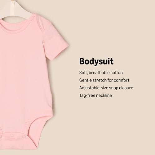 Amazon Essentials baby-girls Short Sleeve Crewneck Bodysuit