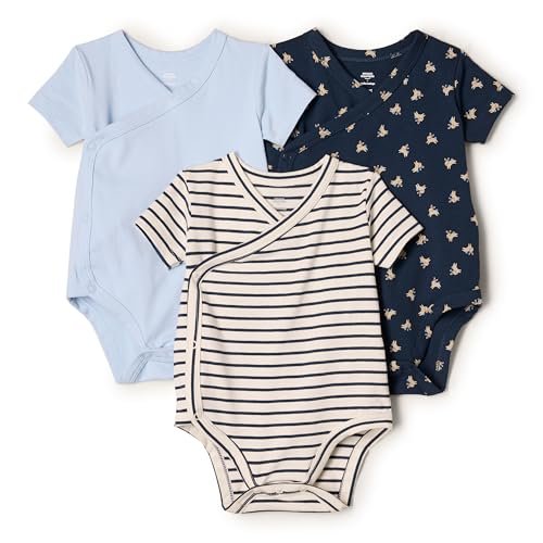 Amazon Essentials baby-girls Side Snap Short Sleeve Bodysuit