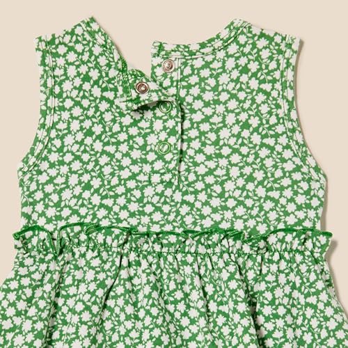 Amazon Essentials Baby Girls' Sleeveless Bodysuit Dress, Pack of 3