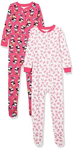 Amazon Essentials Disney Baby Girls' Snug-Fit Cotton Pajamas