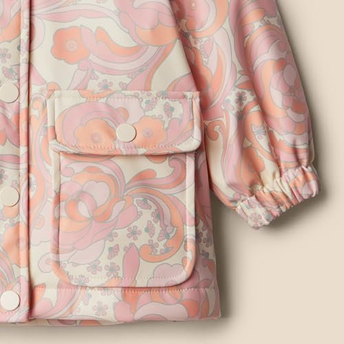 Amazon Essentials x Sofia Grainge Toddlers and Baby Girls' Water-Repellent Rain Jacket