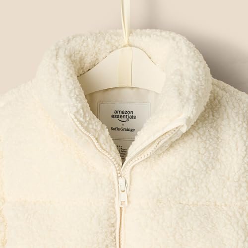 Amazon Essentials x Sofia Grainge Unisex Toddlers and Babies' Teddy Puffer Jacket