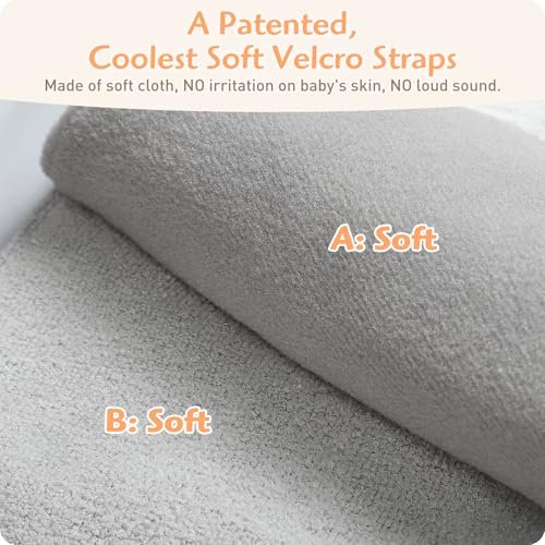 Anti Roll Diaper Changing Pad Mat with Swaddle Strap 3-in-1 Portable Waterproof Foldable Travel Station with Dual Storage Pockets, Built-in Pillow, Wipes Holder, Shower Gift for Newborns Girls, Boys