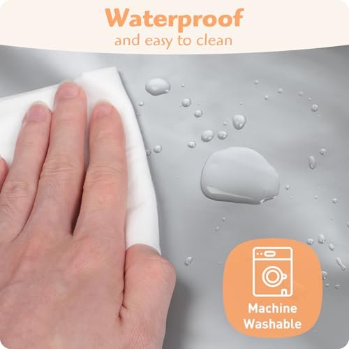 Anti Roll Diaper Changing Pad Mat with Swaddle Strap 3-in-1 Portable Waterproof Foldable Travel Station with Dual Storage Pockets, Built-in Pillow, Wipes Holder, Shower Gift for Newborns Girls, Boys