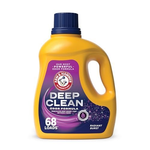 ARM & HAMMER Deep Clean Odor Formula, Liquid Laundry Detergent, 102 fl oz​, 68 Loads