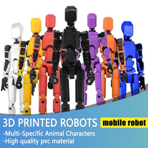 Assembly Completed Titan 13 Action Figure,2025 New Lucky Robot 13 Action Figures,3D Printed Action Figure,Nova 13 Figure Desktop Decorations Game Gifts (Assembly Required-Blue)