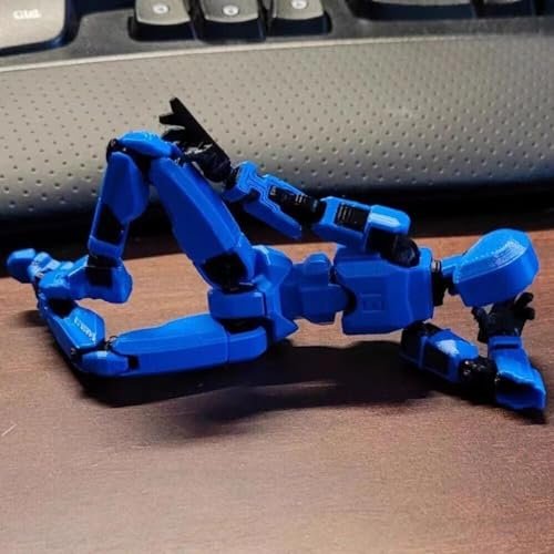 Assembly Completed Titan 13 Action Figure,2025 New Lucky Robot 13 Action Figures,3D Printed Action Figure,Nova 13 Figure Desktop Decorations Game Gifts (Assembly Required-Blue)
