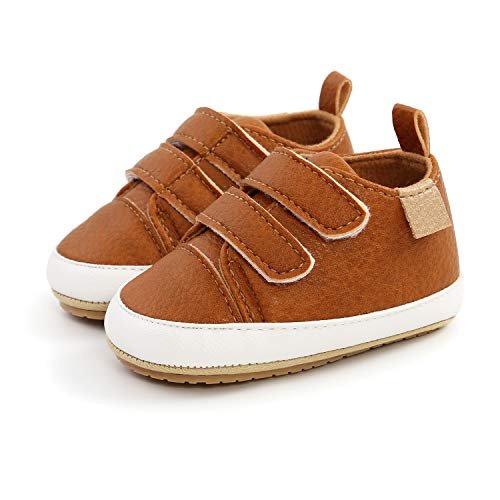 Baby Boys Girls Shoes Non-Slip Rubber Sole High-Top PU Leather Sneakers Infant First Walking Shoes Toddler Crib Shoes Newborn Loafers Flats.