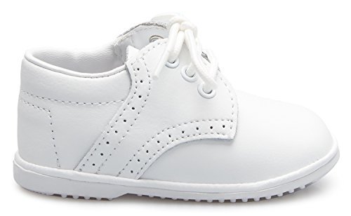 Baby Boys Infant to Toddler Oxford Christening Shoes (2 M US Infant, White*, Numeric_2)