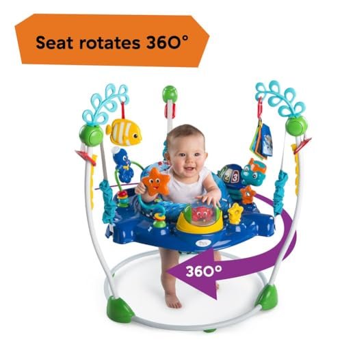 Baby Einstein Neptune's Ocean Discovery Activity Jumper, Ages 6 months +, Max weight 25 lbs., Unisex