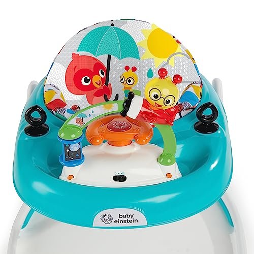 Baby Einstein Sky Explorers Baby Walker Activity Center and Sensory Play Learning-Toy with Lights, Songs and Sounds, Age 6 Months+, Blue