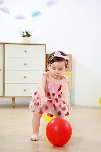 Baby Girl 1st Birthday Clothes One Year Old Tulle Romper Sleeveless Bodysuit Cake Smash Outfits