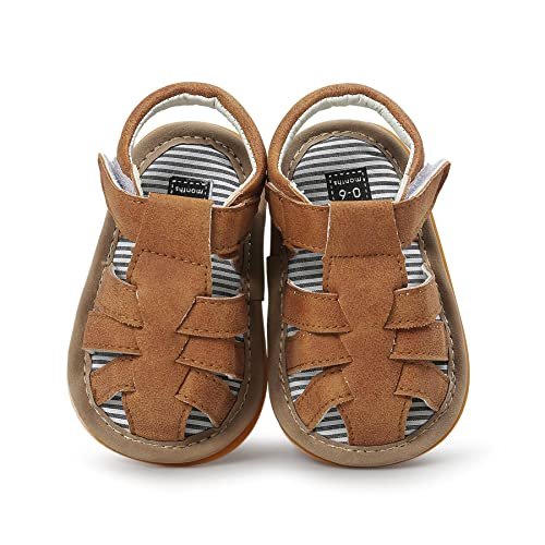 Baby Girl Boy Sandals, Premium Soft Anti-Slip Sole Infant Baby Sandals Summer Casual Beach Shoes Bowknot Princess Dress Flats Prewalker First Walker Shoes