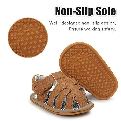 Baby Girl Boy Sandals, Premium Soft Anti-Slip Sole Infant Baby Sandals Summer Casual Beach Shoes Bowknot Princess Dress Flats Prewalker First Walker Shoes