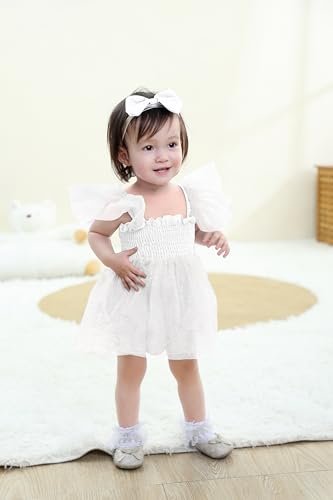 Baby Girl Clothes Infant Tulle Romper Ruffe Sleeveless Bodysuit Baby Girl Outfits Infant Girl Dress 0-18M