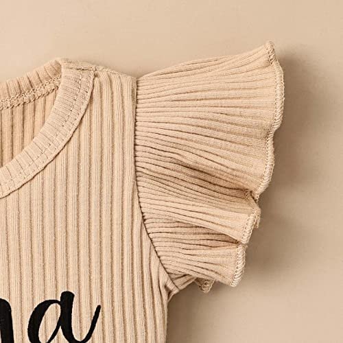 Baby Girl Clothes Newborn Romper Ruffle Sleeve Short Jeans Skirt with Headband Infant Outfits Set 0-18 Months