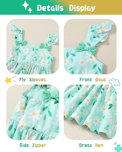 Baby Girl Dress Newborn Girls Summer Boho Dresses Infant Sleeveless Flower Sundress Todddler Baby Clothes