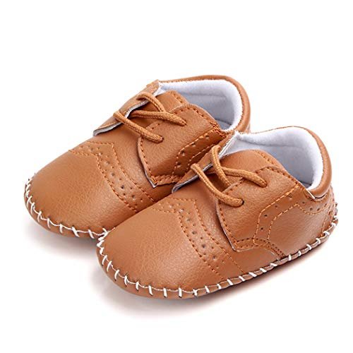 Baby Girls Boys Shoes Newborn Oxford Loafers Adorable Infant Toddler Crib Shoes Prewalker PU Sneakers