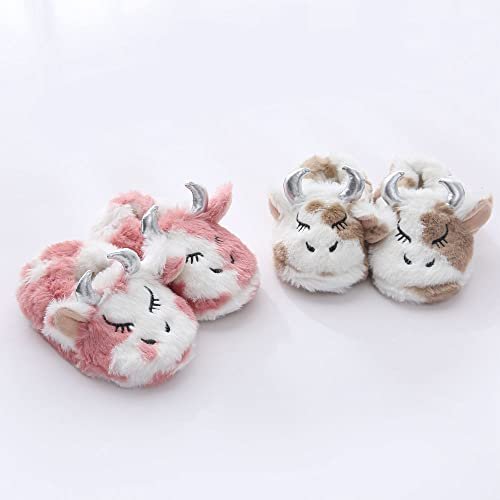 Baby Girls' Cartoon Indoor Anti Slip House Slippers