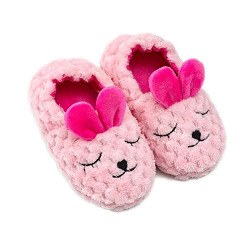 Baby Girl's Premium Soft Plush Slippers Cartoon Warm Winter House Shoes