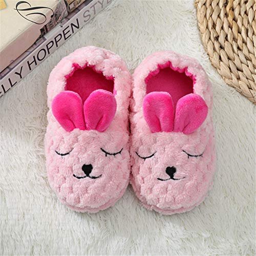 Baby Girl's Premium Soft Plush Slippers Cartoon Warm Winter House Shoes