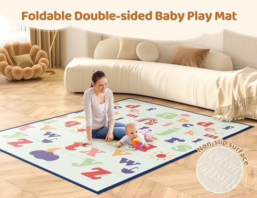Baby Playpen with Mat, 71" × 59" Extra Large Playpen for Toddler, Baby Playard with Breathable Mesh, Fence Play & Sleep Area for Indoor & Outdoor