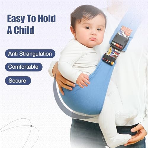 Baby Sling Carrier,Baby Carrier Newborn to Toddler, Adjustable Baby Carrier Sling,Non-Slip Hip Seat Carrier,Carrying 10-30 lbs(Black)