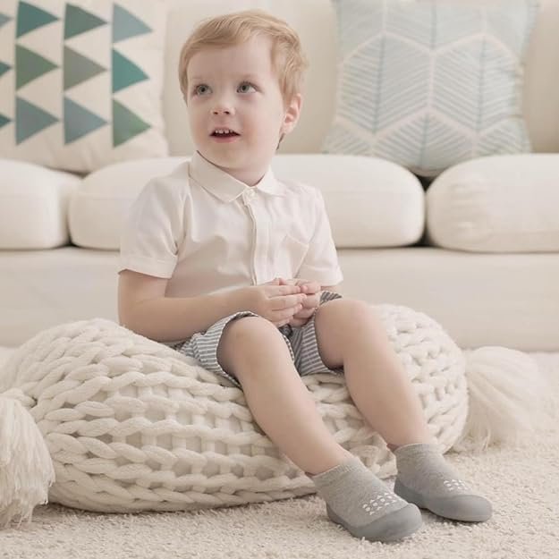 Baby Sock Shoes Baby Walking Shoes Infant Non-Slip Breathable Slippers with Soft Rubber Sole Baby Boys Girls Sneakers