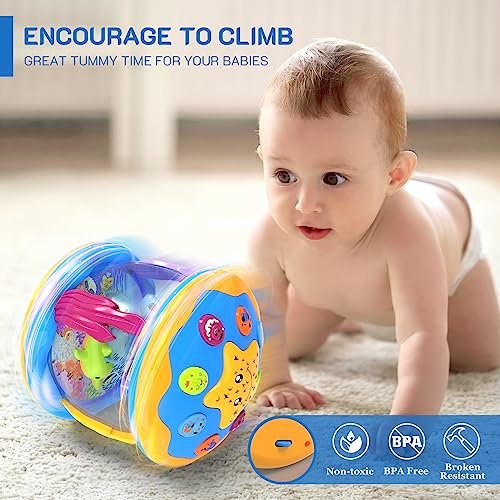 Baby Toys 6 to 12 Months - Musical Projector Rotating Light Up Toys, Tummy Time for Infant 12-18 Months, Learning Toy for Toddler 1 2 3 Years Old, Birthday Gifts for Boys Girls 0-3-6-9-12-18 Month
