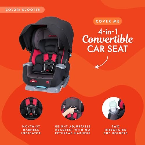 Baby Trend Cover Me™ 4-in-1 Convertible Car Seat, Scooter