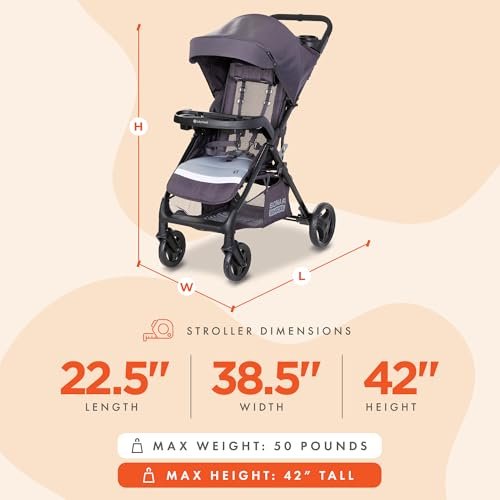Baby Trend Sonar Seasons Stroller, Liberty Grey