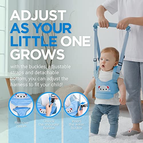 Baby Walking Harness - Handheld Kids Walker Helper - Toddler Infant Walker Harness Assistant Belt - Child Baby Walk Learning Help Support Assist Trainer Tool - for 7-24 Month Old