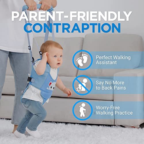 Baby Walking Harness - Handheld Kids Walker Helper - Toddler Infant Walker Harness Assistant Belt - Child Baby Walk Learning Help Support Assist Trainer Tool - for 7-24 Month Old
