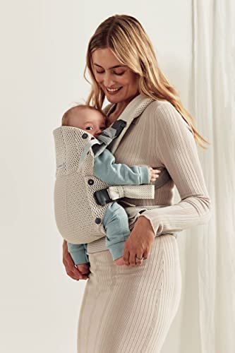 BabyBjörn Baby Carrier Harmony, Cream, 3D Mesh, 3-in-1 Ergonomic Baby Carrier; Newborn, Facing-in, Outward-Facing, and Back Carrying Positions Supported (7-40 lbs), Newborn to Toddler