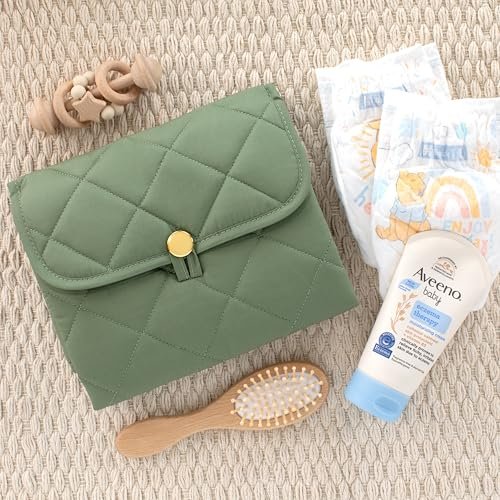 Beautiful Padded Changing Pad - Portable, Soft and Easy to Clean Diaper Changing Mat for Babies - The Perfect Lightweight & Foldable Pad for Traveling