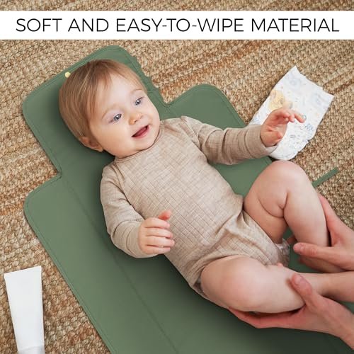Beautiful Padded Changing Pad - Portable, Soft and Easy to Clean Diaper Changing Mat for Babies - The Perfect Lightweight & Foldable Pad for Traveling