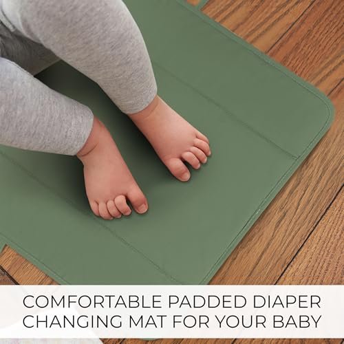Beautiful Padded Changing Pad - Portable, Soft and Easy to Clean Diaper Changing Mat for Babies - The Perfect Lightweight & Foldable Pad for Traveling